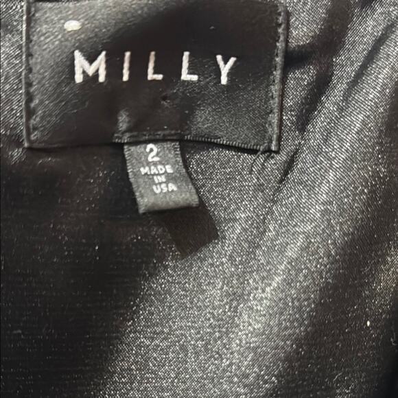 Milly Sequin Strapless Gown Stripes Carly Red and Black Size 2 Hollywood Glam - Picture 4 of 6